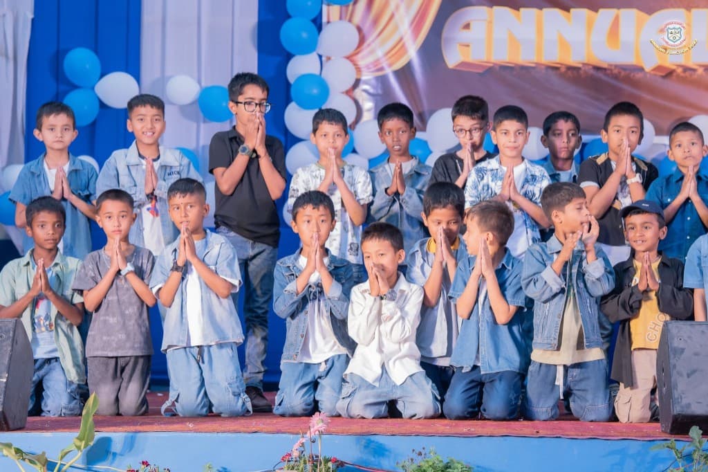 Students performing at Annual Function